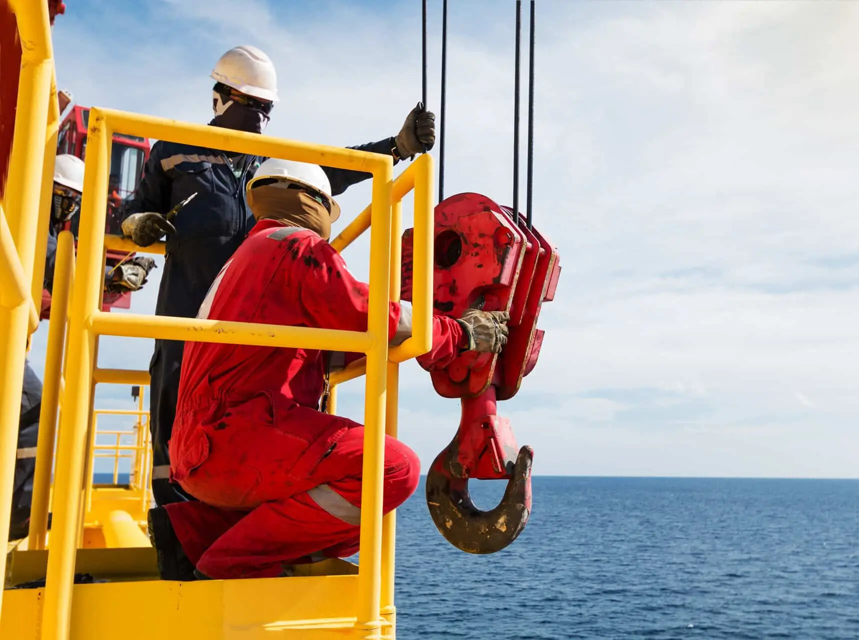 Crane inspector on the job inspect crane operation system