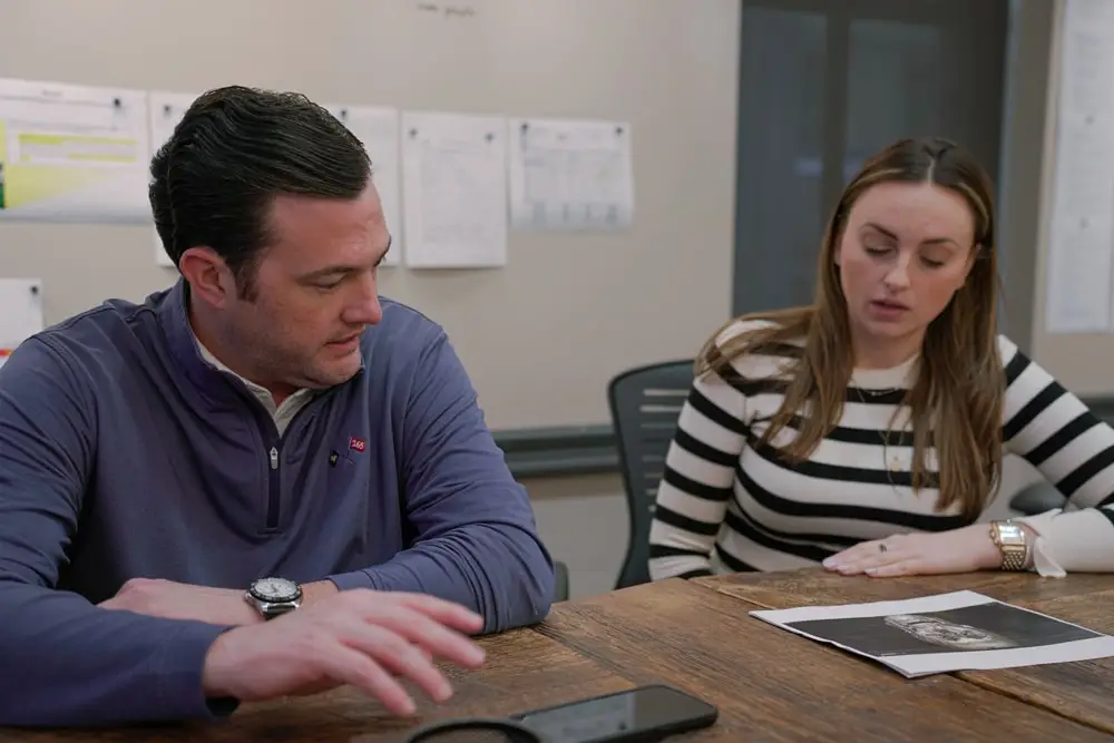 Man and woman discussing