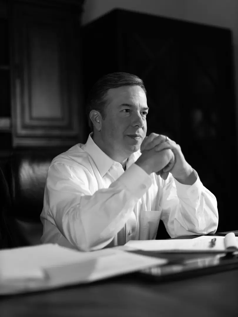 Lawyer trey on his desk