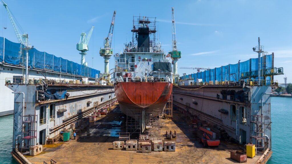 Maritime dry docking