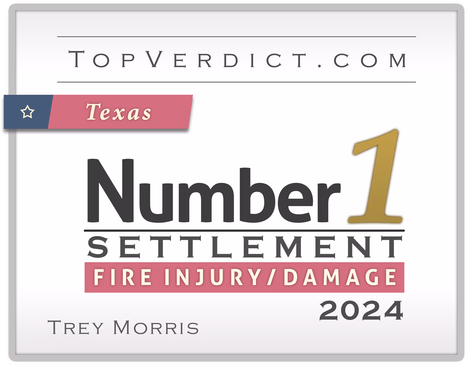 Trey Morris - #1 Fire Injury Settlement Texas 2024